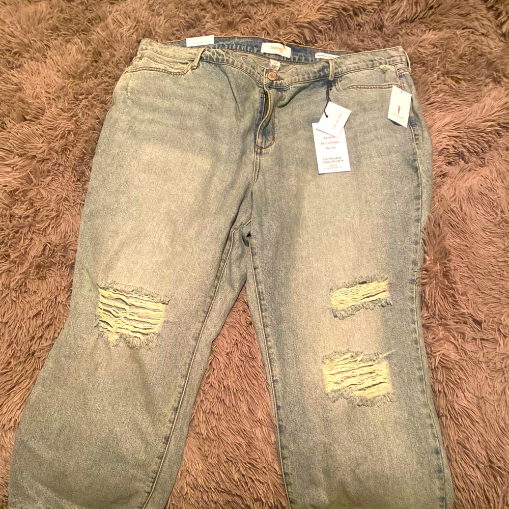 Skinny Girl Straight Crop Jeans